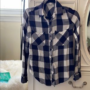 Abercrombie and Fitch Blue Plaid Shirt